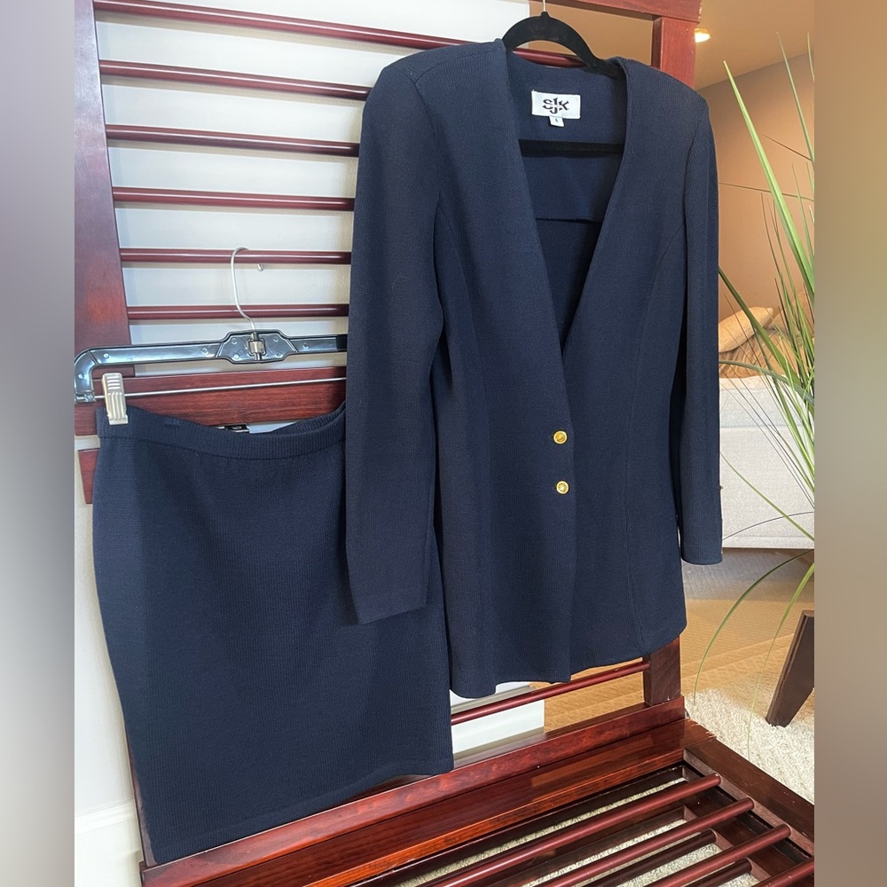 SJK knit separates - Jacket (size 4) and skirt (size 6)